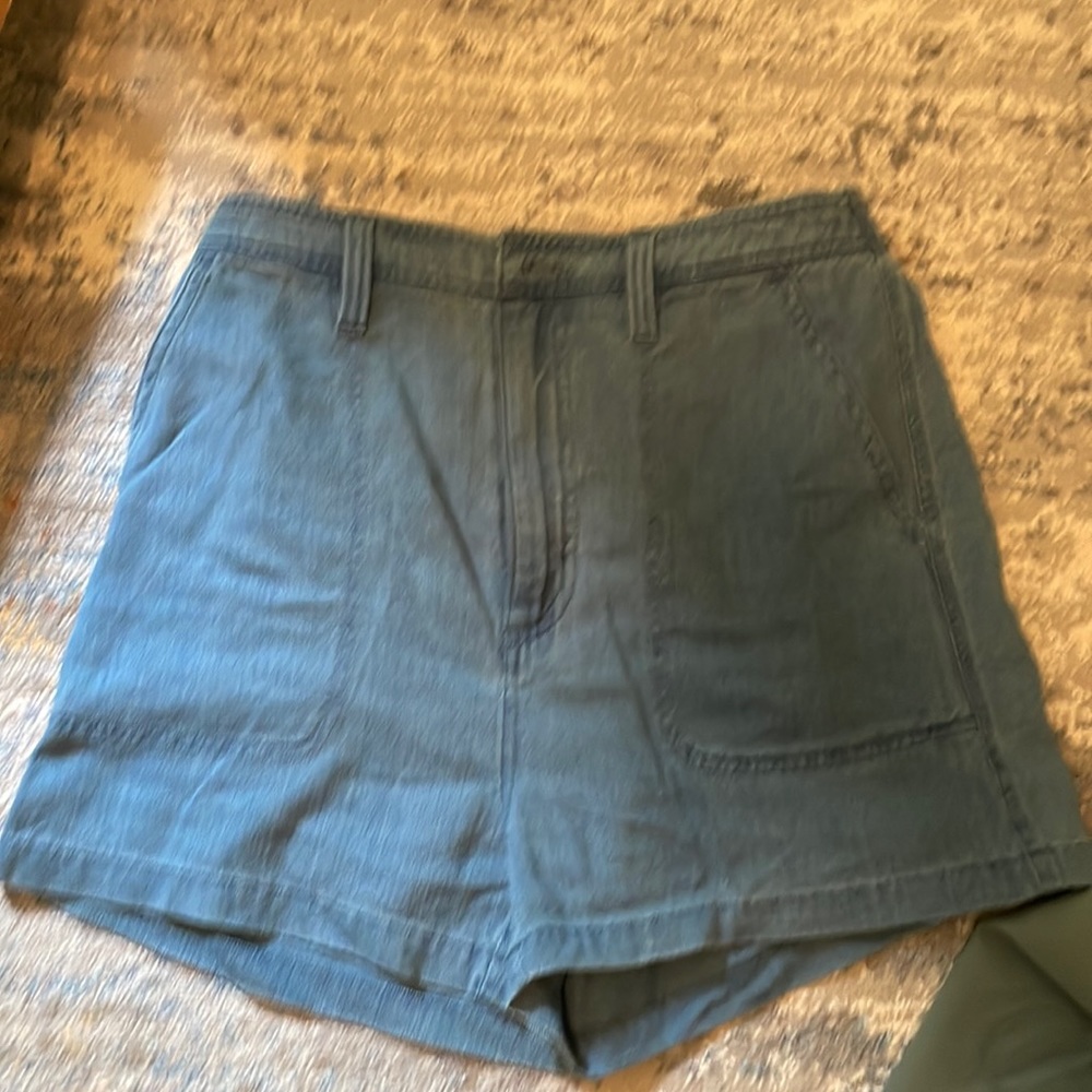Madewell Blue High Rise Shorts, size Small
